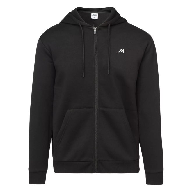 Суитшърт с цип Martes ATHLUXE Black лицева страна