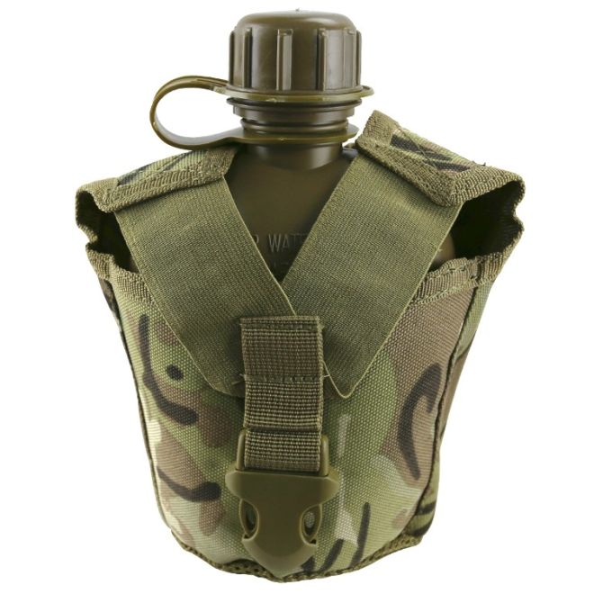 Военна манерка с модулен джоб Kombat BTP Camo