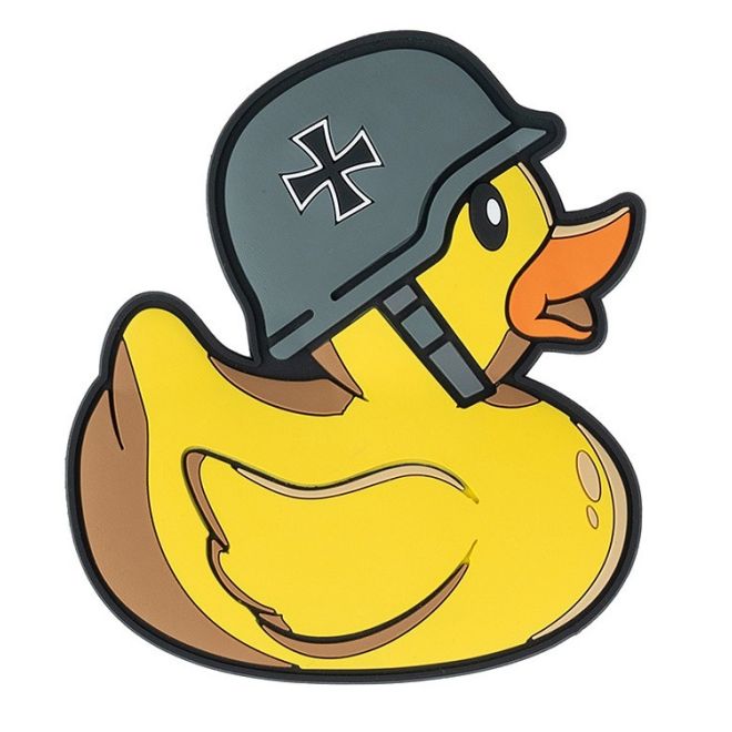Гумена 3D нашивка German Duck с пате и каска с германски железен кръст от 101 INC