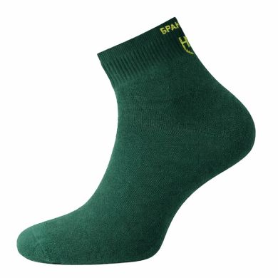 Къси чорапи Бранник Pine Green със стилно лого и надпис