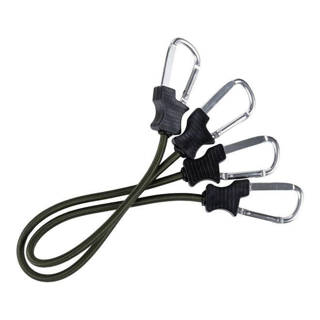 Комплект ластични въжета с карабинери Fosco Army Green 24in