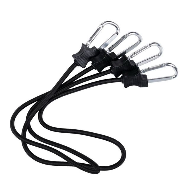 Комплект ластични въжета с карабинери Fosco Black 36in