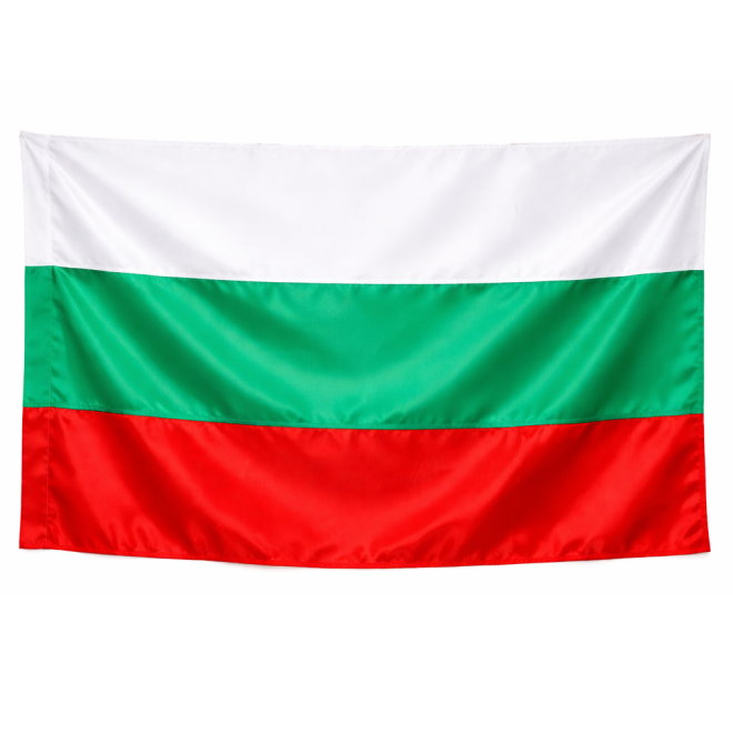 Българско знаме луксозна изработка от сатен 150/90