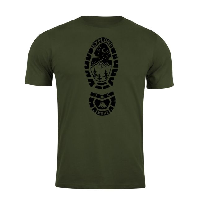 Тениска с щампа Explore More AG