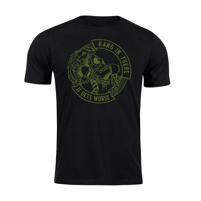 Тениска с щампа  Hang in there TB (Tactical Black)