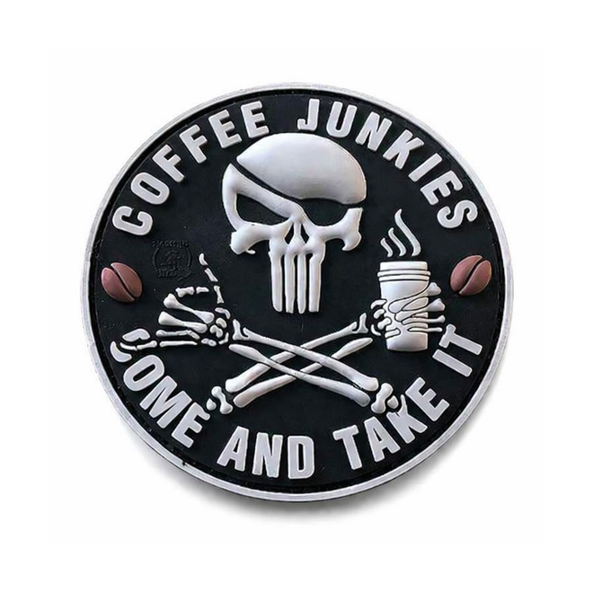 Гумена нашивка Pirate Punisher Coffee Junkies
