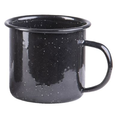Черно емайлирано къмпинг канче Miltec 350 ML