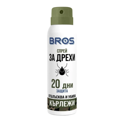 Спрей против кърлежи за дрехи BROS 90ml 