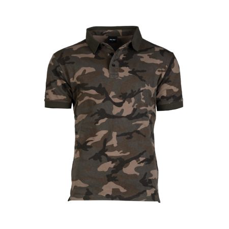 Памучна поло тениска Miltec Woodland