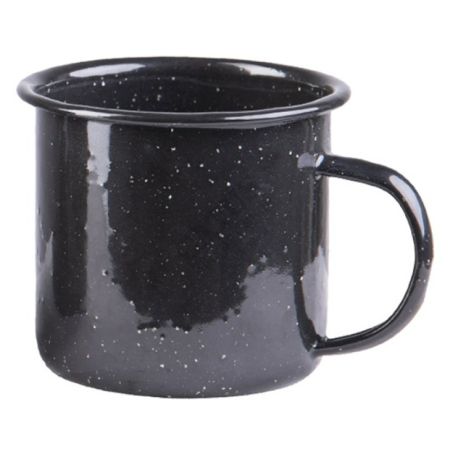 Черно емайлирано къмпинг канче Miltec 350 ML