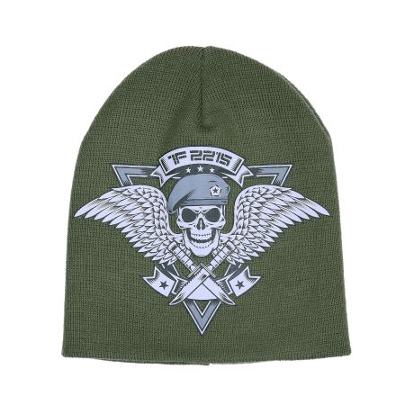 Плетена зимна шапка TF-2215 skull & wings