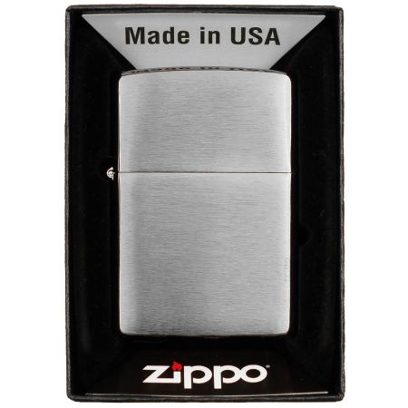 Ветроустойчива запалка Zippo Chrome Brushed