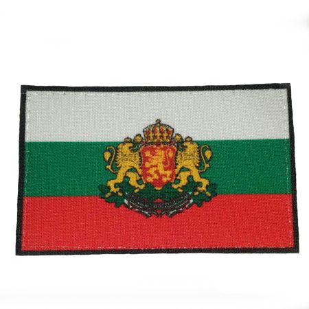 Нашивка българско знаме с герб 5/8