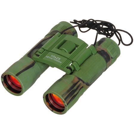 Лек сгъваем бинокъл с рубинени лещи MFH 10x25 Woodland