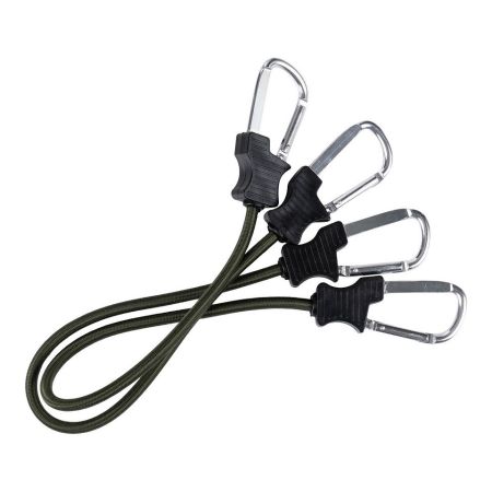 Комплект ластични въжета с карабинери Fosco Army Green 24in