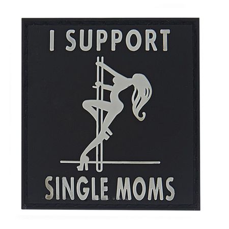 Гумена нашивка I Support Single Moms