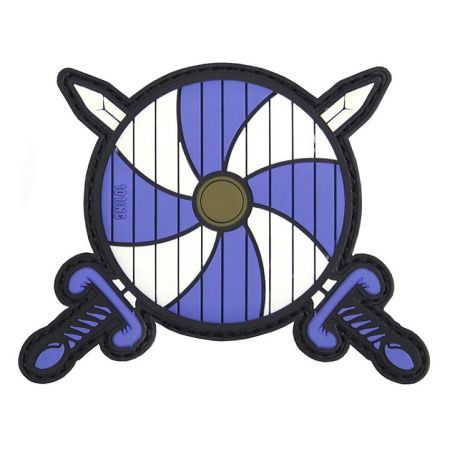 Гумена нашивка Blue Viking shield and swords