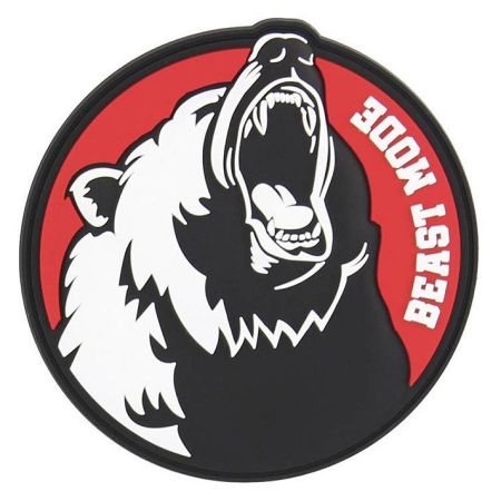 Гумена нашивка Grizzly Beast Mode 101 INC мечка PVC велкро patch
