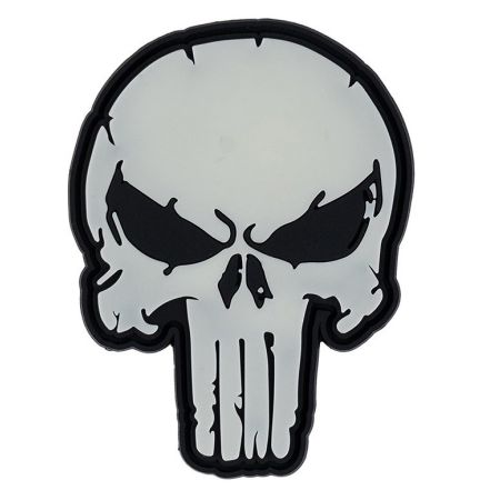 Гумена нашивка Punisher glow in the dark