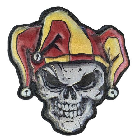 Гумена нашивка 3D UV Joker Skull