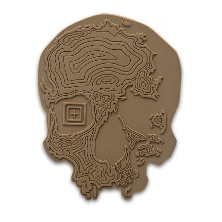 Гумена нашивка 5.11 Tactical TOPO SKULL Coyote