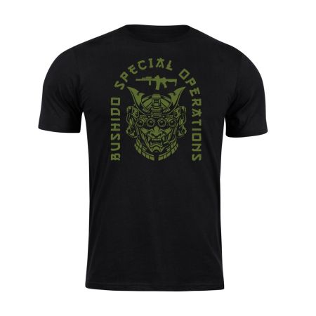 Тениска с щампа Bushido Spec Ops Black