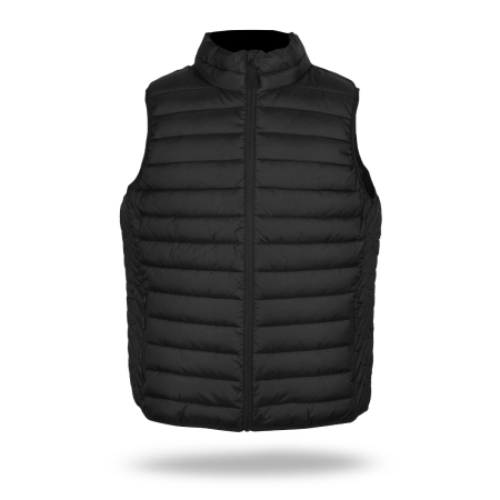 Лек ватиран елек с компресионен калъф Focus Vest Black