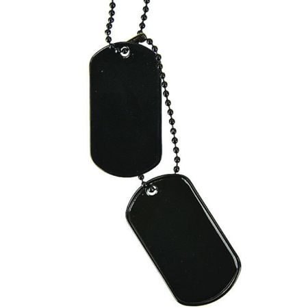 Американски Dog Tags медальони - черни
