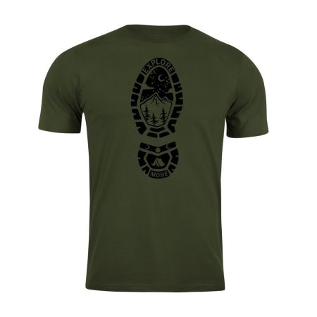 Тениска с щампа Explore More AG