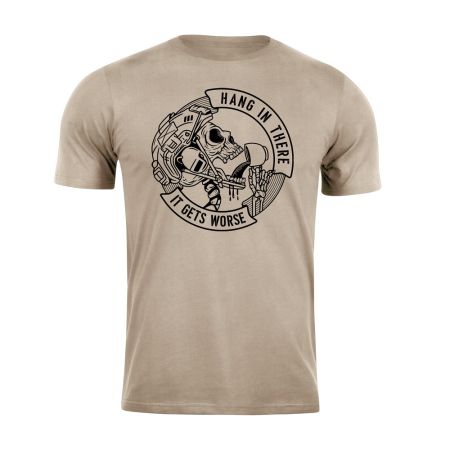 Тениска с щампа Hang in there Sand Storm