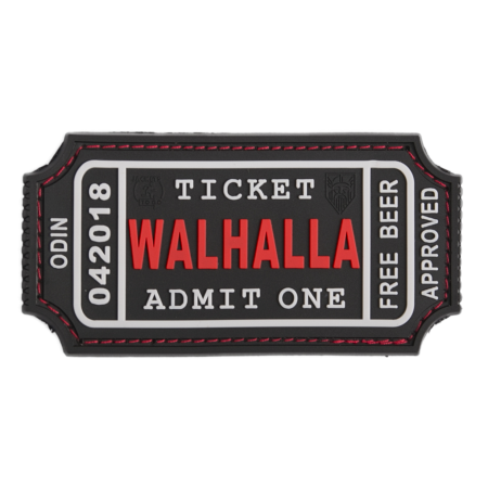 Гумена нашивка Ticket to Walhalla