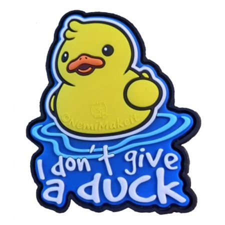 Гумена нашивка I don`t give a Duck
