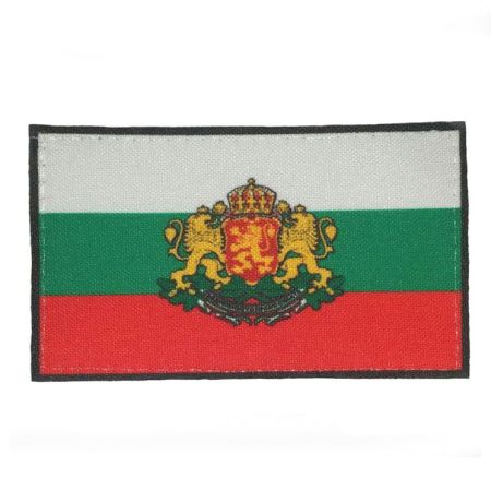 Нашивка българско знаме с герб 5/8