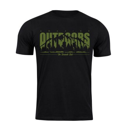 Тениска с щампа Amazing Outdoors TB - памучна тениска с outdoor щампа, подходяща за туризъм, къмпинг и активности сред природата