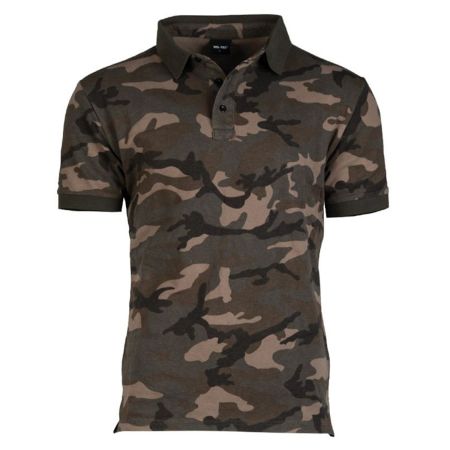 Памучна поло тениска Miltec Woodland