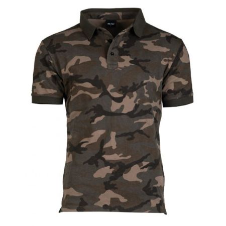 Памучна поло тениска Miltec Woodland