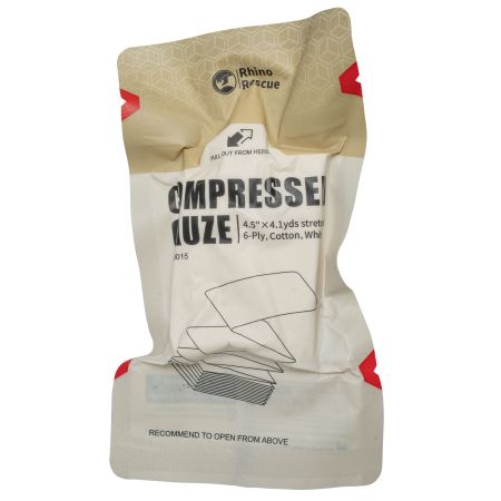 Компресирана Z-нагъната марля Rhino Rescue QUICK-RESPONSE CP0015