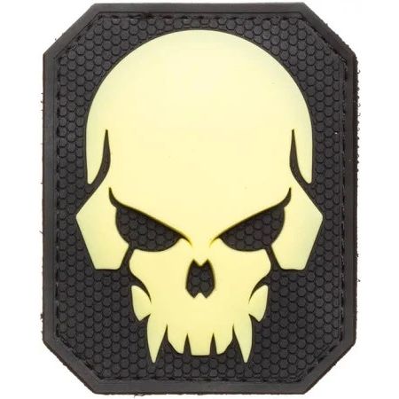 Гумена нашивка Glow in the dark Skull