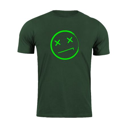 Тениска Wasted Glow in the dark Bottle Green