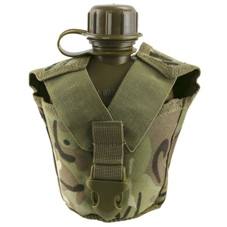 Военна манерка с модулен джоб Kombat BTP Camo