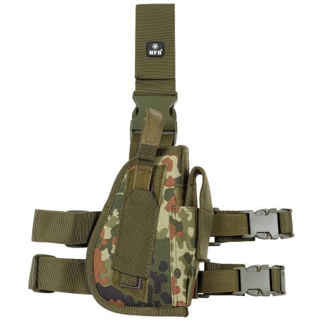 Военен кобур за бедро MFH Flecktarn - десен