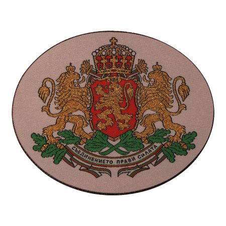 Нашивка Български герб 90/72 мм