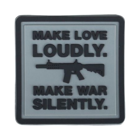 Гумена нашивка Make Love Loudly