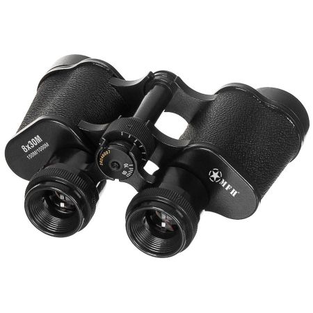 Класически бинокъл MFH 8x30 с кожен калъф