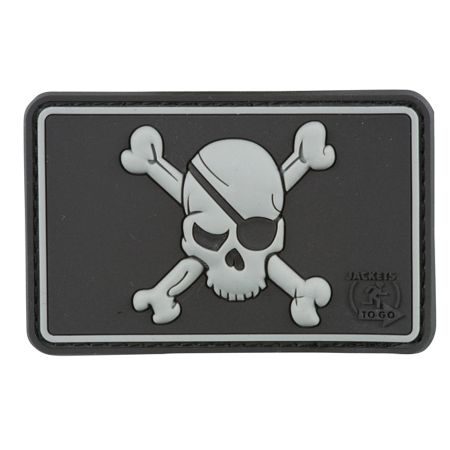 3D гумена нашивка JPirate Skull