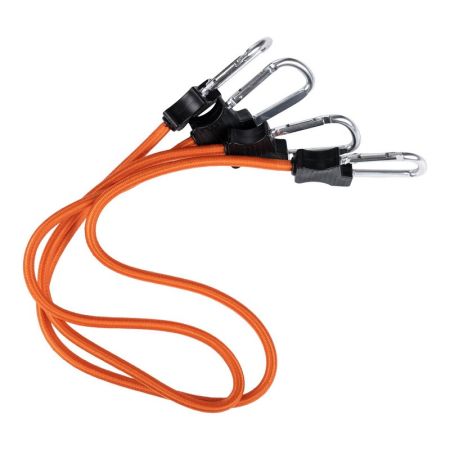 Комплект ластични въжета с карабинери Fosco Orange 24in