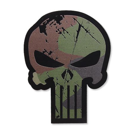 Нашивка Punisher Skull - woodland