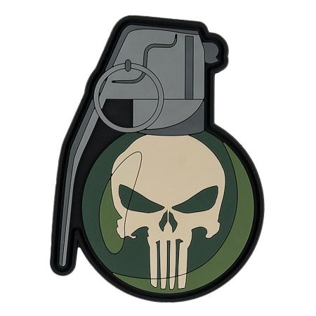 Гумена нашивка Punisher Grenade
