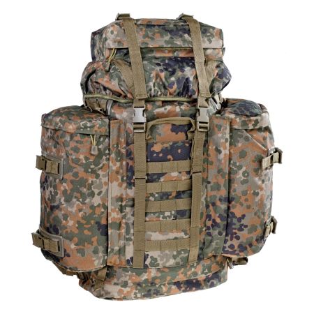 Военна раница за преходи AB Bundeswehr Mountain Rucksack Flecktarn 100L