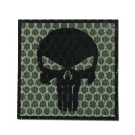 Нашивка Punisher - зелен